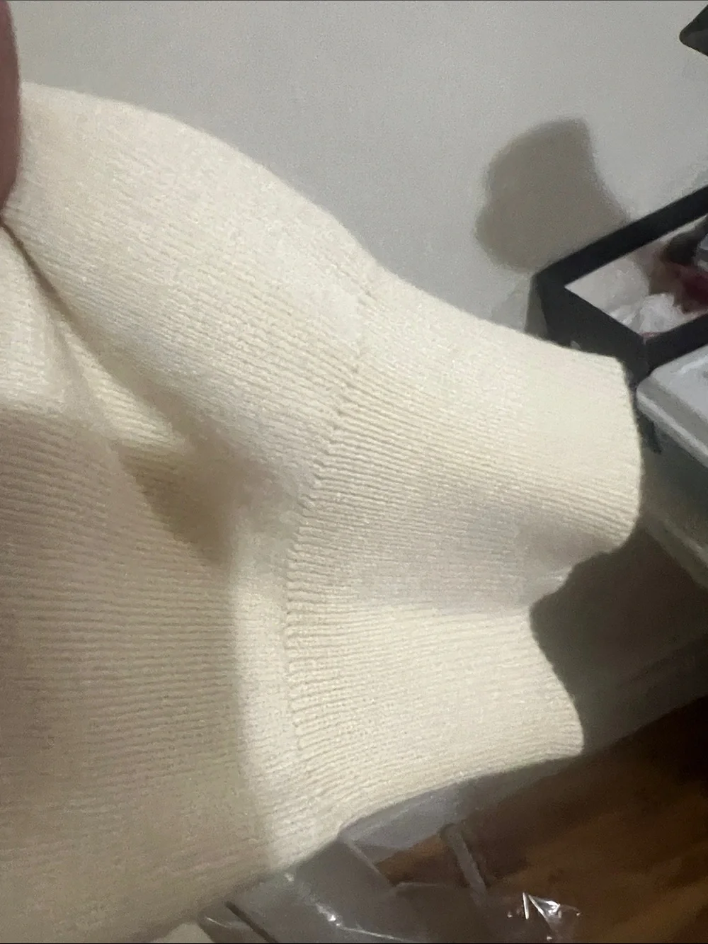 Vintage 90s Polo by Ralph Lauren Cream Pima Cotton Long-Sleeve Pull Over Sweater